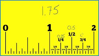 How to Find 1.75 Inches on a Ruler or Tape Measure