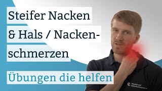 Steifer Nacken & Hals / Nackenschmerzen - Übungen die helfen