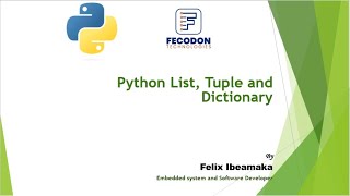 Python Tutorial Day3: Python List, Tuple, and Dictionary