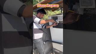 Three phase sequence wiring changing ductable ac #acservice #hvacengineer #acrepairing #ytshorts