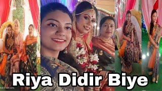 @MeghasVlog|Riya Didir Biyete Maa baba Ar Ami |Bengali wedding vlog |Bengali wedding menu ideas |