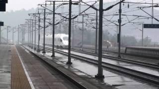 [HD] Wuhan-Guangzhou High Speed Rail - CRH3C 350km/h Pass Through (武廣高速鐵路)