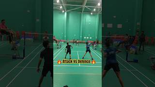 Attack Vs Defence || Mens Double Rally || #badminton