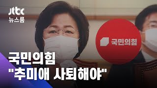 국민의힘, 추미애 향해 \