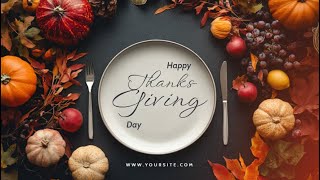 Free Thanksgiving Holidays Blessings Celebrations Video Template (Customizable) - FlexClip