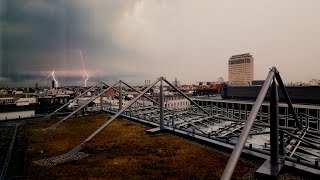 Ein Unwetter ist über Berlin hinweggezogen