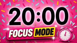 20 Minute Silent Countdown ⏳ | Ideal for Focus, Studying & Productivity Routines
