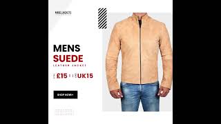 AngelJackets Mens Suede Leather Jacket