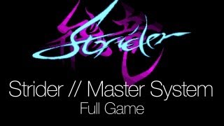 Strider [MASTER SYSTEM] (cristfc playing)-FULL GAME