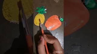 making fruit keychain with cardboard #diy @navya-wz4fx