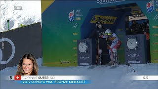 Alpine Ski-Wm | Super - G | Cortina | SILBER | Corinne SUTER | 2021