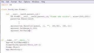 wxPython Programming Tutorial - 11 - Spinners
