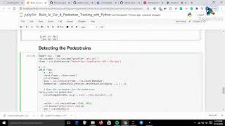 AI Car Detection and Pedestrian Detection using python