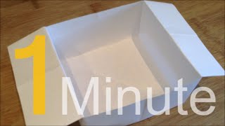 How To Make a Box Out of A4 Paper In One Minute