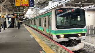 E231系0番台東マト106編成(機器更新車) JR常磐線快速上野行き 日暮里駅(JJ-02)発車