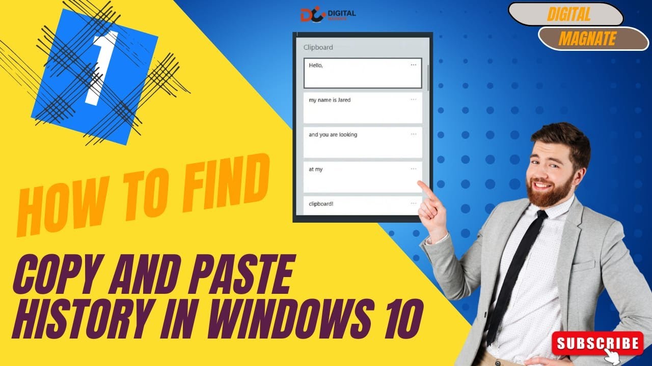 How To See Copy And Paste History In Windows 10 Youtube