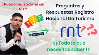 🔥 Todo lo que necesitas saber sobre el Registro Nacional de Turismo (RNT) en 21 preguntas ❓✅