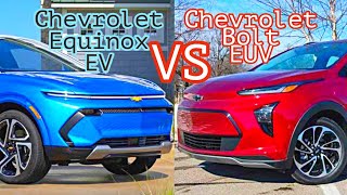 2024 Chevrolet Equinox EV Vs 2023  Chevrolet Bolt EUV - Which Electric SUV Should You Buy?