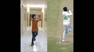 Babar Azam Bowling Copy 🔥😎 || #shorts #cricket #youtubeshorts #shortsfeed