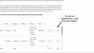 CAPP Program: View and Edit an Application