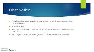 Data Collection Methods (Part 2)