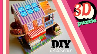 จิ๊กซอว์โมเดลสามมิติ ร้านขายดอกไม้ |3D Puzzle|DIY Dollhouse