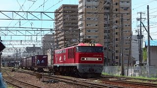 2016.07.23 貨物列車（2093列車）秋田駅発車