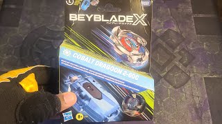 HASBRO'S LEFT ROTATION X BEY! NEW Hasbro Beyblade X Cobalt Dragoon Deluxe Launcher Set Unboxing!