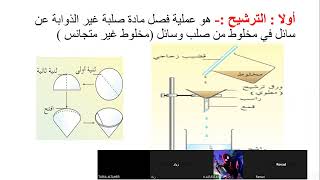 طرق فصل مكونات المخلوط (الترشيح والجذب المغناطيسي)