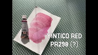 YInTiCo Red a new pigment, a new paint, a new granulating red.