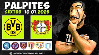 PALPITES DE FUTEBOL PARA HOJE DIA 10 01 2025 + BILHETE PRONTO (SEXTA) - LA CASA DE TIPS