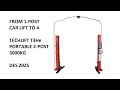 Car lift: from an old OMCN 1-post to a new TechLift T3He 2-post