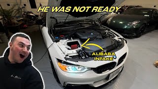 Installing An Alibaba Intake On My Friends BMW | HE WAS SHOCKED!!