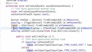 Android Application Development Tutorial 33 Creating a Method