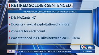 Retired soldier sentenced to 50 years for exploitation of children