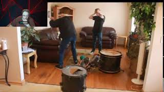 DAD OBLITERATED MY DRUMSET WTH! REACTION'S