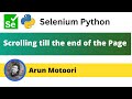 Scrolling till the end of the Page (Selenium Python)
