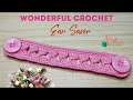 Wonderful crochet ear saver || Terbaru.!!! Mudah dan cantik || konektor masker rajut