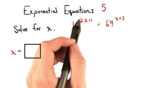 Exponential Equations Practice 5 - Visualizing Algebra