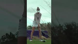 Nelly Korda testing the new TaylorMade Qi35 Max at the Grant Thornton Invitation