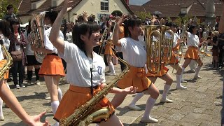 2015年 京都橘高校吹奏楽部 ブルーメンパレード① 滋賀県日野町