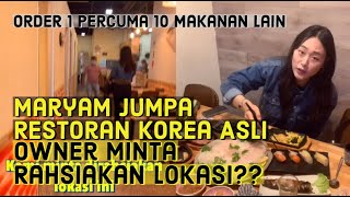 Makanan Rare Korea - Owner Minta Maryam \u0026 Ryzal Rahsiakan Lokasi Risau Viral