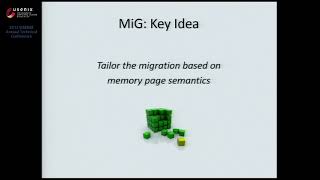 USENIX ATC '13 - MiG: Efﬁcient Migration of Desktop VMs Using Semantic Compression