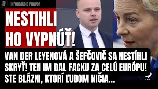 Nestihli ho vypnúť! Mazurek narobil poriadky s Van Der Leyen a Šefčovičom! Tvrdá FACKA za Európu…