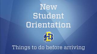 New Student Orientation | Things to do before arriving