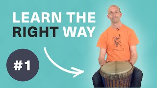 Beginners' djembe - Lesson 1 - Position and play