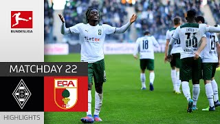 Borussia M'gladbach - FC Augsburg 3-2 | Highlights | Matchday 22 – Bundesliga 2021/22