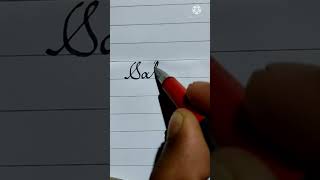 Satya - name in amazing english handwriting | cursive handwriting practice#shorts #calligraphy