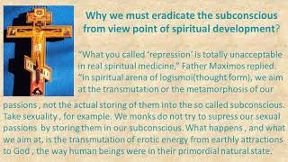 Why we must eradicate the subconscious from view point of spiritual development?