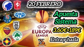 PRONOSTICOS deportivos HOY ⚽ EUROPA LEAGUE apuestas deportivas ⚽ Predicciones FUTBOL apuestas borja